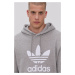 Bavlněná mikina adidas Originals H06669 pánská, šedá barva, s potiskem, H06669-MGREY/WHT