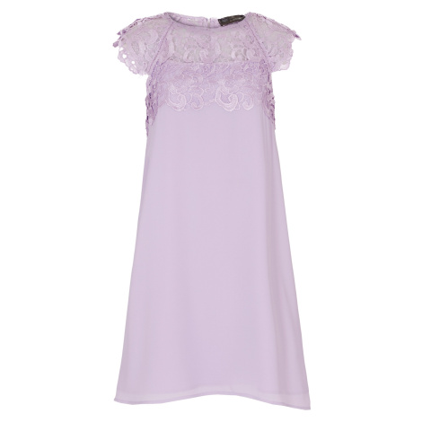 Bonprix BPC SELECTION šifonové šaty s krajkou Barva: Fialová, Mezinárodní