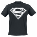 Superman Smudge Logo Tričko černá