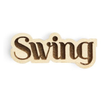 Dřevěná ozdoba do klopy Swing Lapel