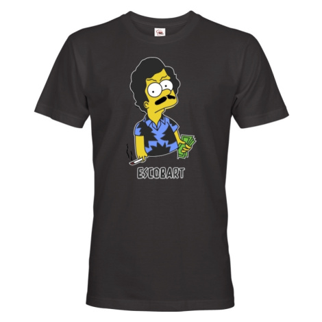 Pánské tričko s Bartem Simpsonem parodující Pabla Escobara BezvaTriko
