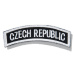 Nášivka: CZECH REPUBLIC [oblouková] [ssz] černá | bílá