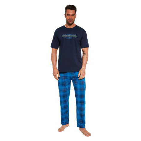 Pánské pyžamo Cornette 134/246 Tm. modrá