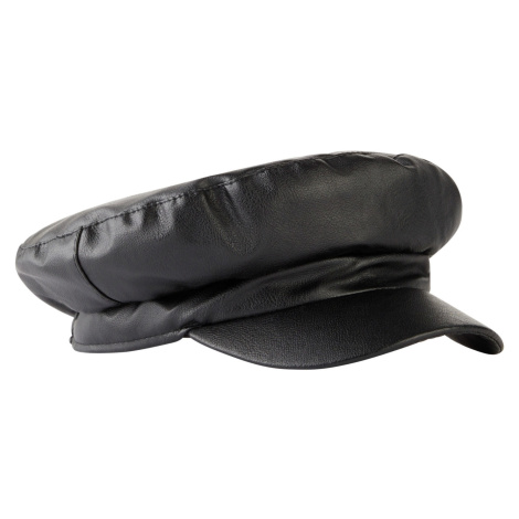 BONPRIX čepice s kšiltem z umělé kůže Barva: Černá