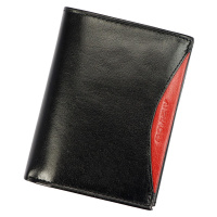 Pánská kožená peněženka Rovicky 1541-03-BOR RFID černá / červená
