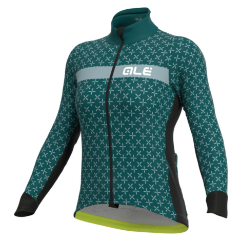 ALÉ Cyklistická zateplená bunda - PR-R GREEN HELIOS - zelená