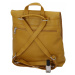 Dámský kožený batůžek kabelka žlutý - ItalY Francesco žlutá