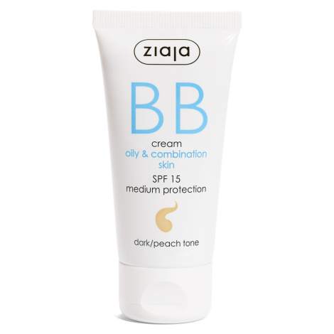 Ziaja BB krém pro mastnou a smíšenou pleť SPF 15 Dark/Peach Tone (BB Cream) 50 ml