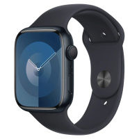 Apple Apple Watch Series 9 45mm Temně inkoustový hliník s temně inkoustovým sportovním řemínkem 