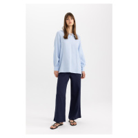 DEFACTO Wide Leg Muslin Trousers