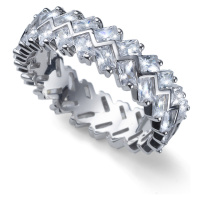 Oliver Weber Originální stříbrný prsten s krystaly Legend 63260 54 mm