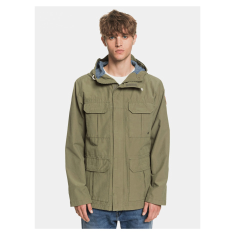 Khaki pánská lehká bunda Quiksilver