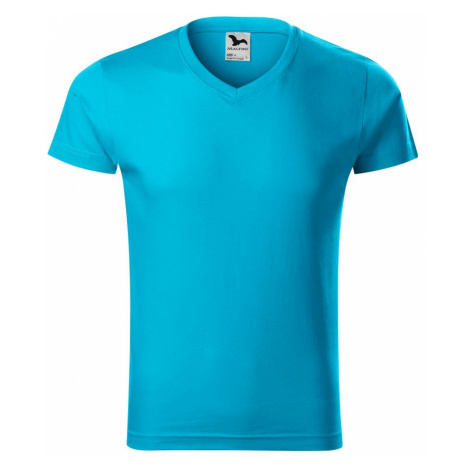 MALFINI Pánské tričko Slim Fit V-neck