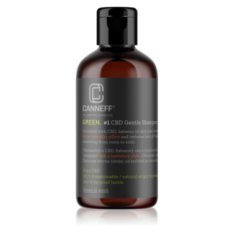 Canneff Green CBD Gentle Shampoo regenerační šampon pro lesk a hebkost vlasů 200 ml
