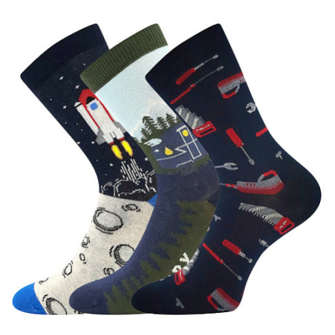 BOMA® ponožky 057-21-43 15/XV mix B - kluk 3 pár 120681