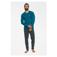 Pánské pyžamo model 17737858 tyrkysové - Henderson