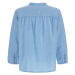 Košile woolrich cotton linen shirt modrá