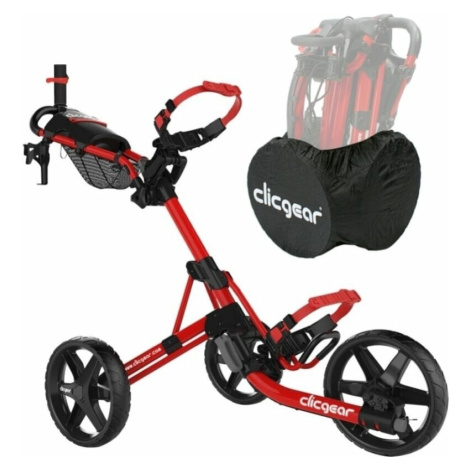 Clicgear Model 4.0 SET Matt Red Manuální golfové vozíky