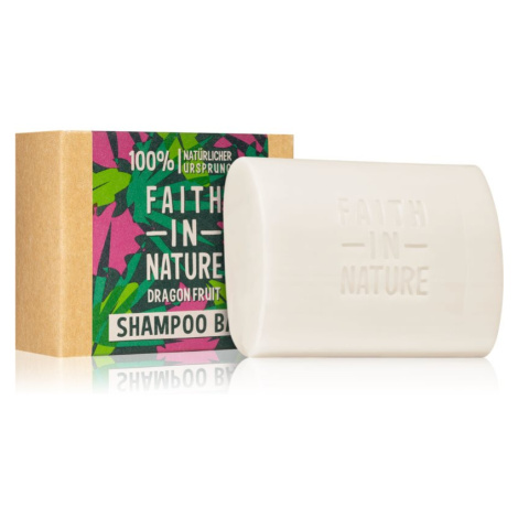 Faith In Nature Dragon Fruit organický tuhý šampon pro poškozené a barvené vlasy 85 g