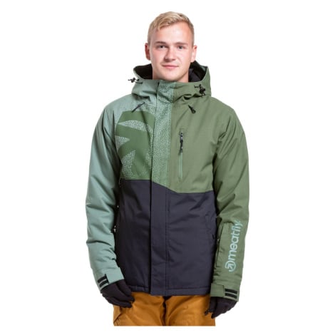 Meatfly pánská SNB & SKI bunda Shader Sea Spray/Black | Zelená
