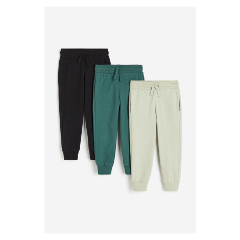 H & M - Kalhoty jogger 3 kusy - zelená H&M