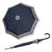 Doppler Fiber Flex AC Timeless - dámský holový vystřelovací deštník, modrá, geometrický / abstra