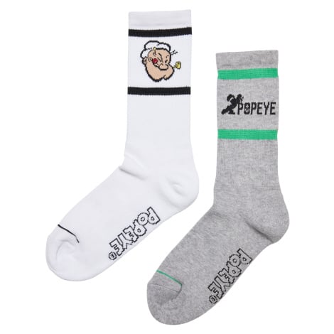 Popeye Socks 2-Pack heathergrey/white Merchcode