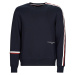 Tommy Hilfiger NEW GLOBAL STRIPE CREWNECK Tmavě modrá