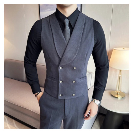 Dvouřadá pánská vesta elegantní JFC FASHION