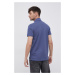 Polo tričko Tommy Hilfiger pánské, fialová barva, hladké, MW0MW17771
