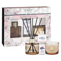 Maison Berger Paris Dárková sada aroma difuzér Bolero Magnólie Liliflora 80 ml + svíčka 80 g