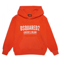 Mikina dsquared slouch fit sweat-shirt červená