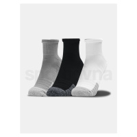 Ponožky Under Armour Heatgear Quarter 3pk - šedá/černá/bílá +