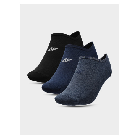 4F H4L22-SOM300 NAVY MELANGE+NAVY+DEEP BLACK Ponožky EU H4L22-SOM300 NAVYDEEP BLACK