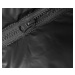 Dlouhá černá péřová vesta s kapucí (5M3183-392)