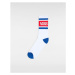 VANS Kids Vans Drop Hook And Loop Logo Crew Socks Youth Blue, Size