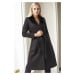 Z6671 DEWBERRY WOMEN'S COAT-BLACK-1