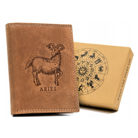 Kožená pánská peněženka Astrologické znamení Wild