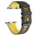 4wrist Silikonový řemínek pro Apple Watch - Black/Yellow 38/40/41 mm