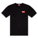 Tričko diesel t-nlabel-l1 t-shirt černá
