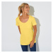 Blancheporte Jednobarevné tričko s kulatým výstřihem, eco-friendly žlutá
