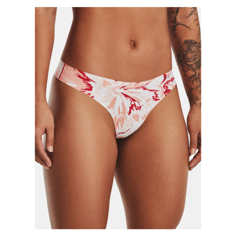 Tanga Under Armour PS Thong 3Pack Print - růžová