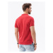 Ombre Polo trička S1374 Červená