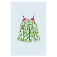 Dětské bavlněné šaty Mayoral tyrkysová barva, mini