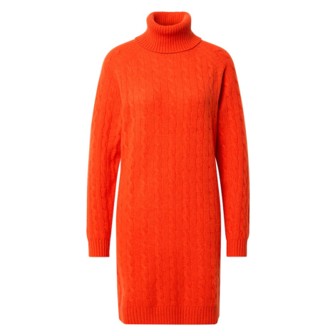 Polo Ralph Lauren Úpletové šaty tmavě oranžová