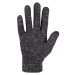 Willard KETS Dámské rukavice z pleteného fleecu, tmavě šedá, velikost