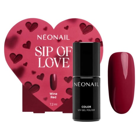 NEONAIL Special Set Sip of Love gelový lak na nehty (limitovaná edice) odstín Wine Red 7.2 ml