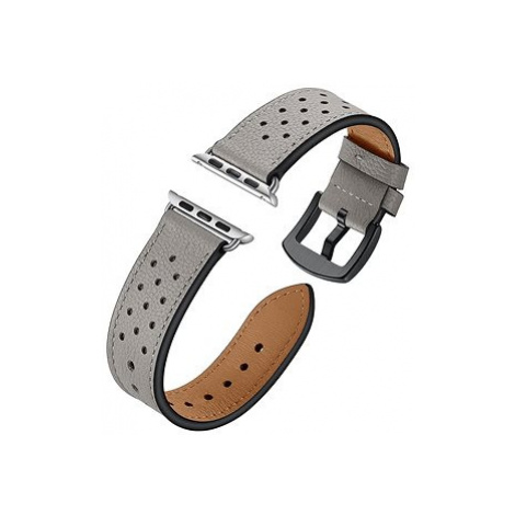 Eternico 38mm / 40mm / 41mm Leather Band pro Apple Watch šedý