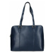 Elegantní dámská kožená kabelka Katana Apolens - modrá