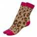 Fuchsiovo-hnedé ponožky Pretty Wild 100DEN